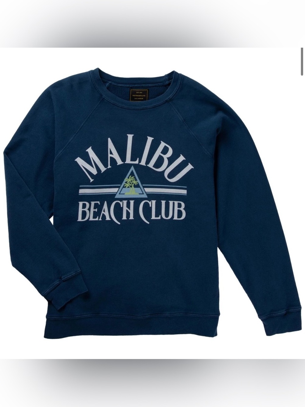 Original Retro Brand Malibu Beach Club Crewneck Sweatshirt Size X Large